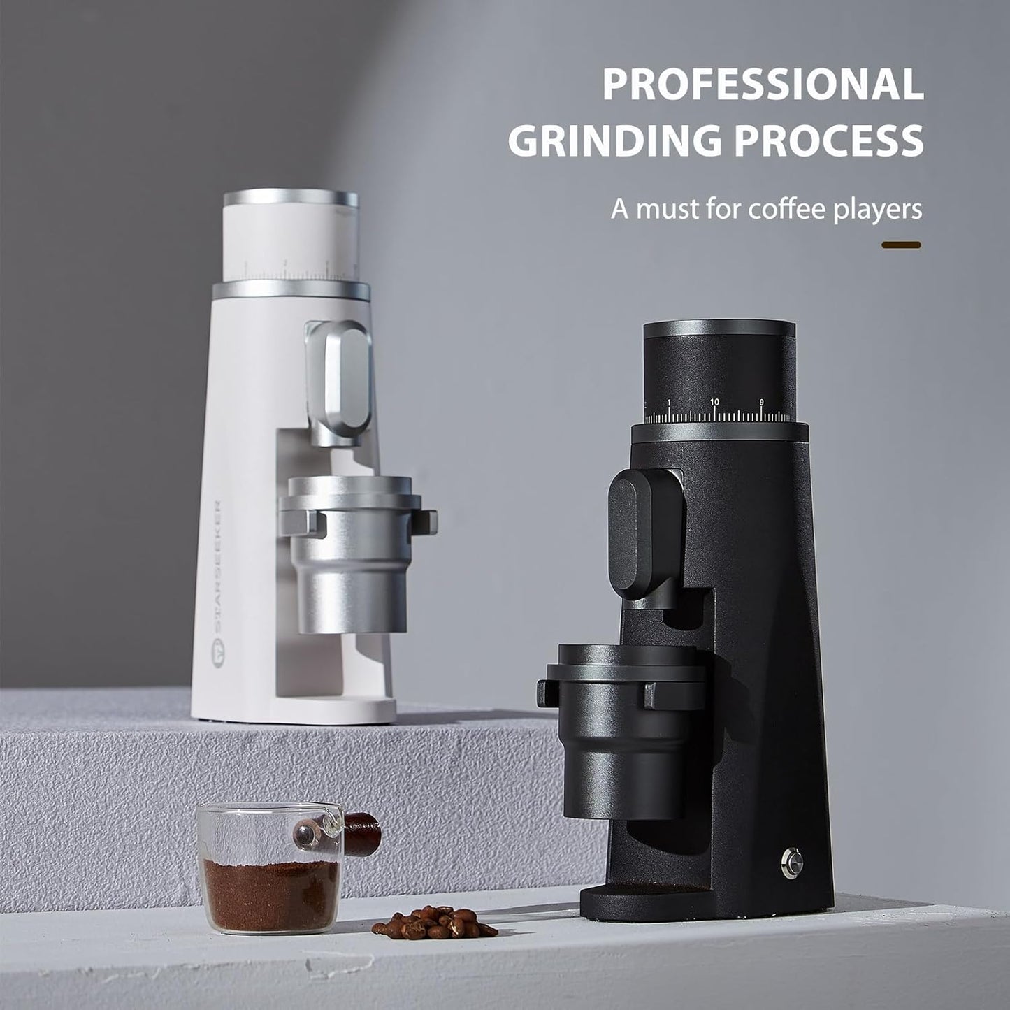 STARSEEKER EDGE 48MM Conical Burr Electric Coffee Grinder