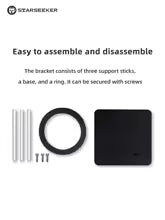 STARSEEKER Super58 Detachable Dedicated Bracket Black STARSEEKER