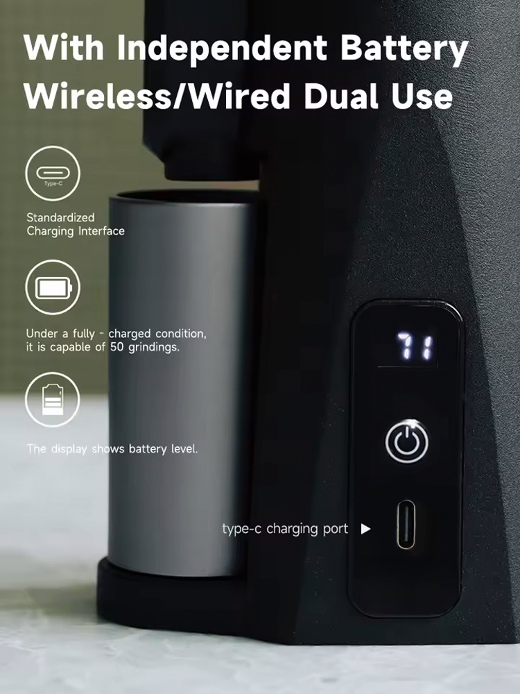 STARSEEKER EDGE Mini  38mm Conical Burr Electric Portable Coffee Grinder
