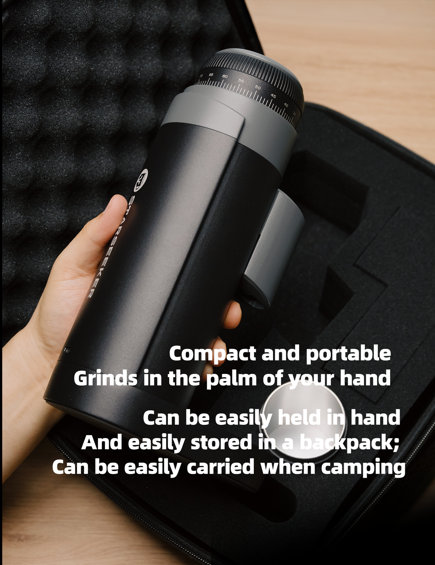 STARSEEKER Go50  50MM Conical Burr Electric Portable Coffee Grinder